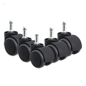 Rodízios para Cadeira - Kit Completo com 5 unidades , Compatível com Diversos Modelos!