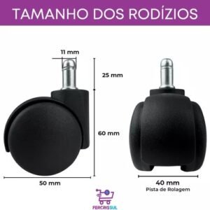 Rodizio PU Kit 200 Unidades